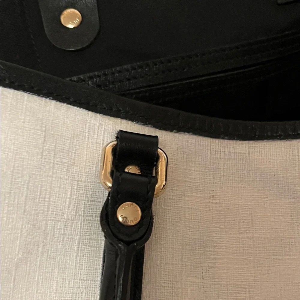 Gucci White and Black Tote - Picture 7 of 8